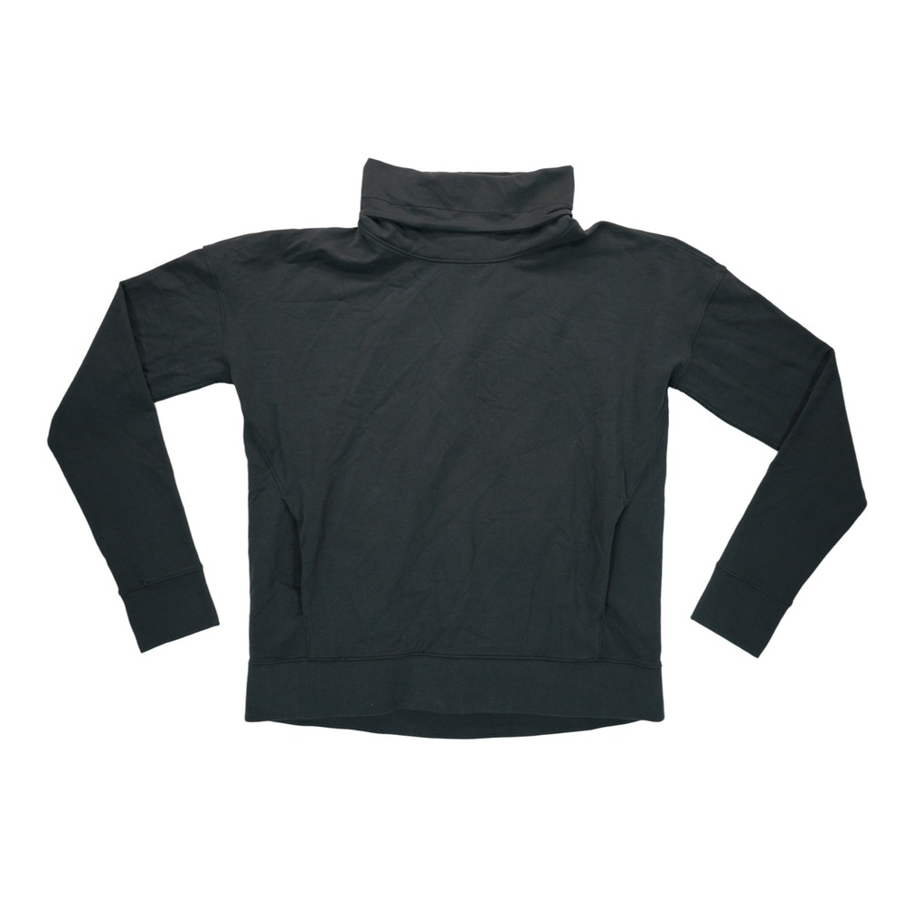 Lululemon Turtleneck‎ Sweatshirt Women's Today Is A Cheat Day 10 Black LW3CA2S